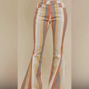 Plus size stripe jeans. NWT